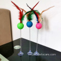 Spring Rainbow Ball Feather Cat Teaser Toy